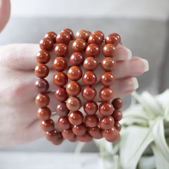 Red Jasper Gemstone Bracelet (Certified)