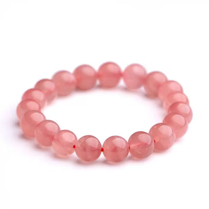 Natural Rose Quartz Gemstone Bracelet (Certified)