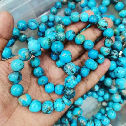 Turquoise (Firoza) Gemstones Bracelet (Certified)